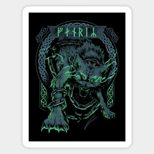 Norse Fenrir Viking Wolf Ragnarok Nordic Mythology Magnet